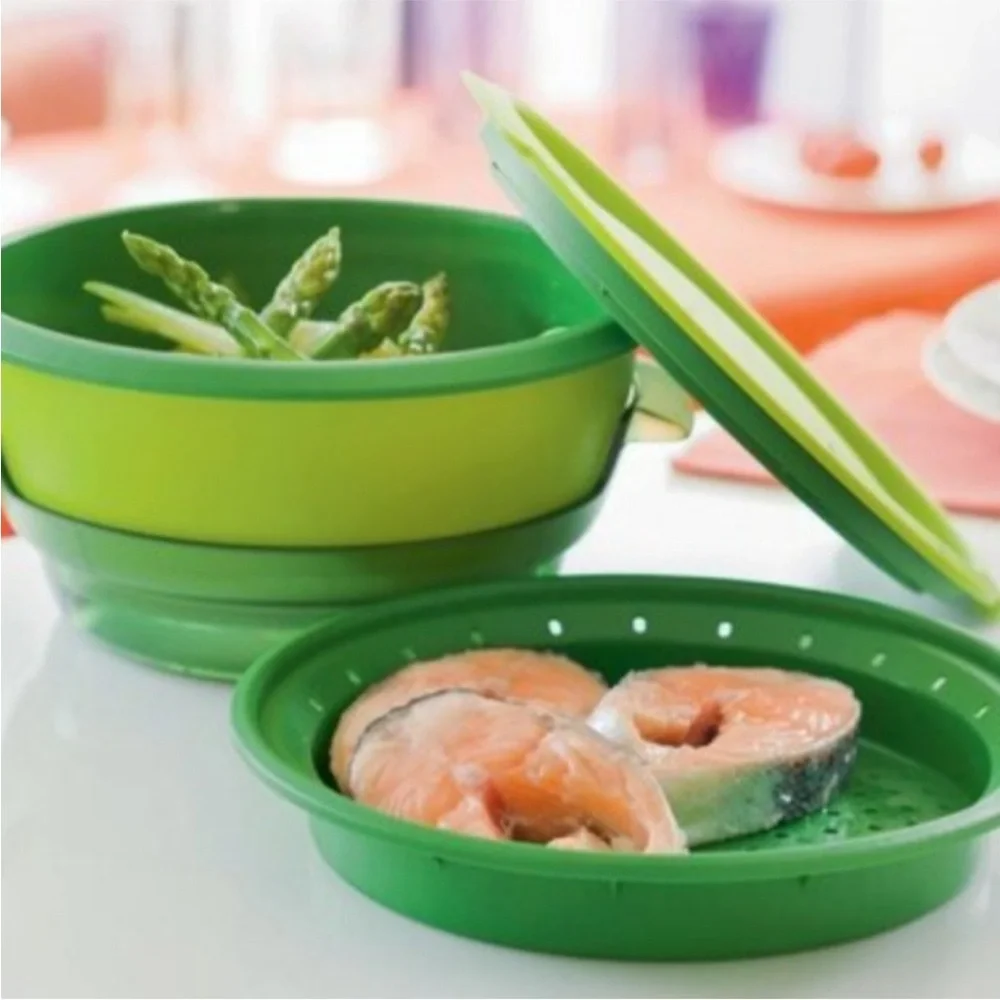 TUPPERWARE Smart Steamer 4-Piece Set - Green
